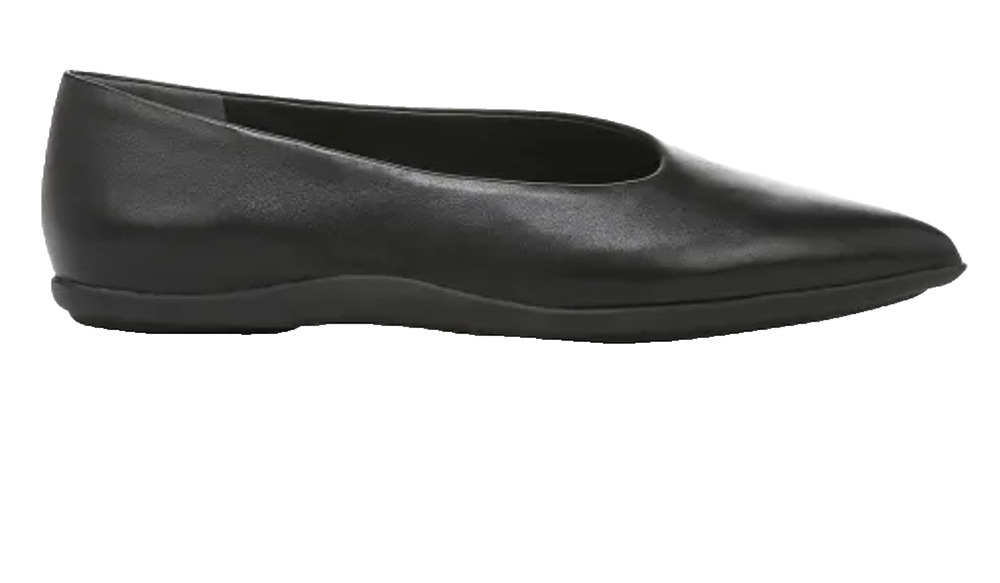 VINCE Lex Pointed Toe Asymmetrical Ballet Women Flats Size 38.5 / 8.5